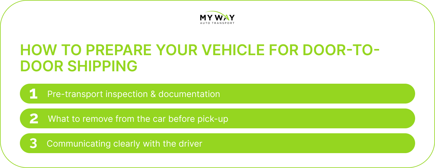 How to prepare your vehicle for door-to-door shipping