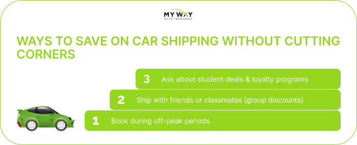 Ways to save on car shipping without cutting corners
